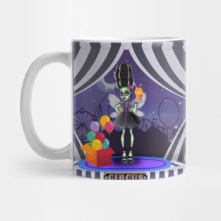 Green fairy, cake and balloons Mug